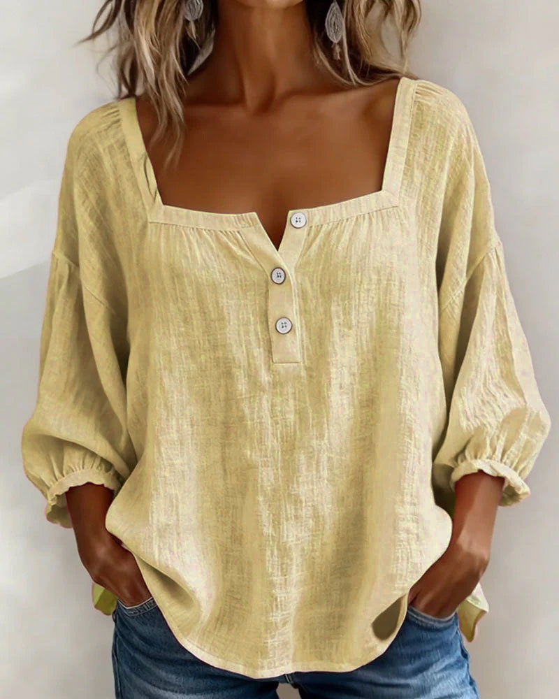 Lily Neck Long Sleeve Blouse