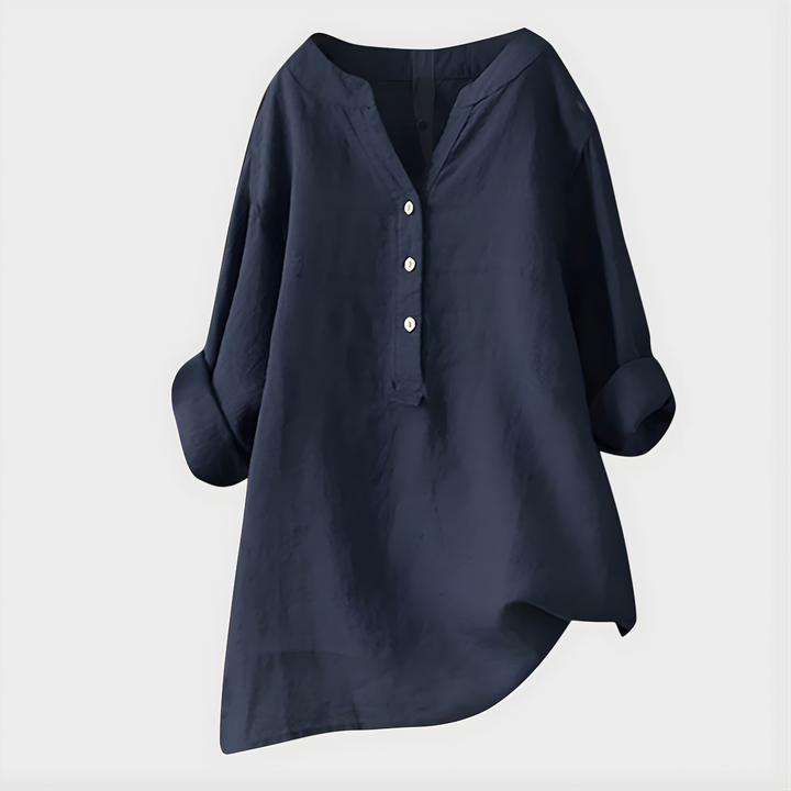 Veronique | Airy V Neck Blouse