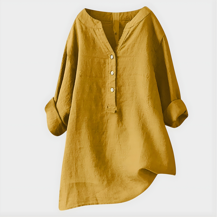Veronique | Airy V Neck Blouse