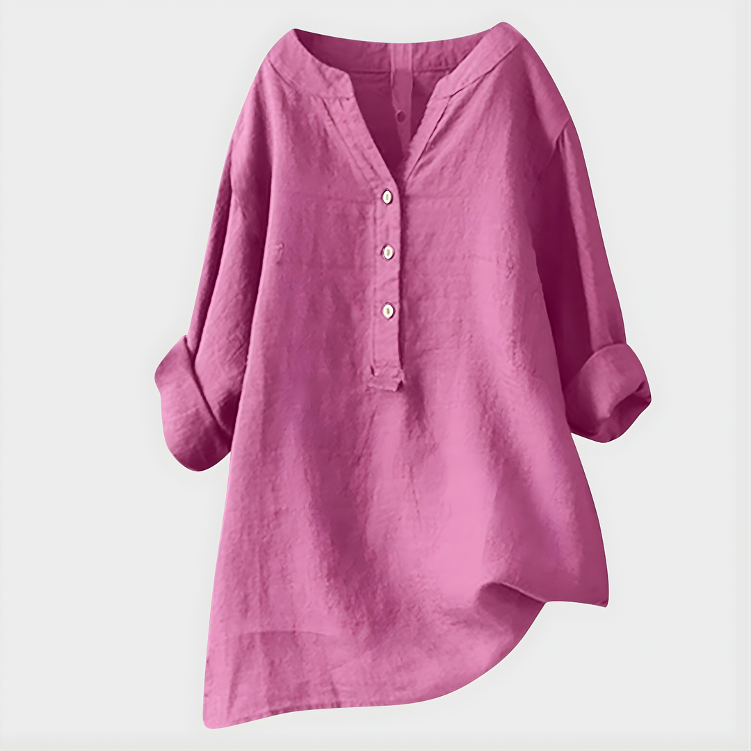 Veronique | Airy V Neck Blouse