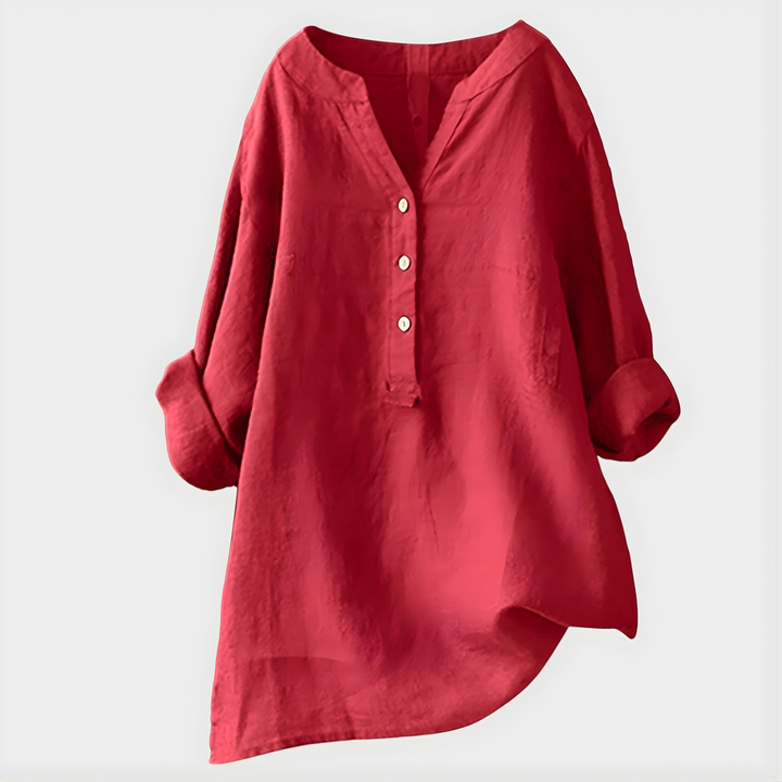 Veronique | Airy V Neck Blouse