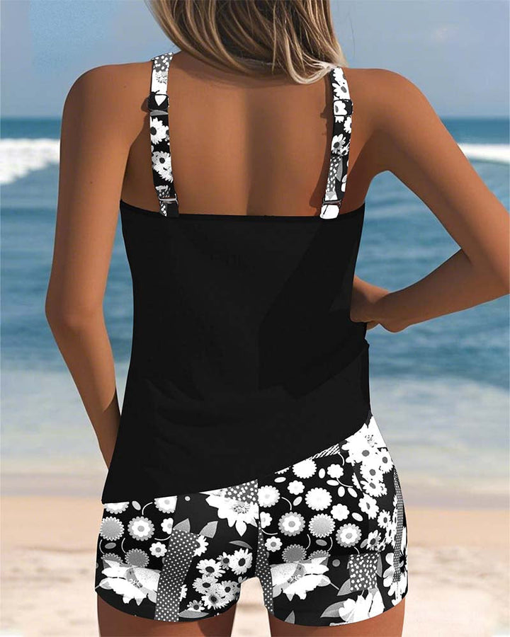 Colette | Swimsuit Tank Top with Boxer Set