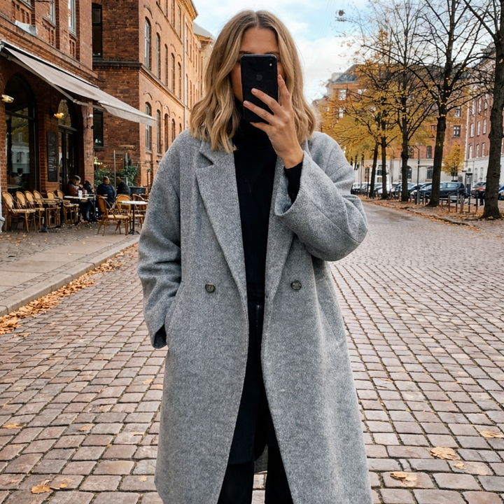 Isla | Oversized Wool-Blend Maxi Coat