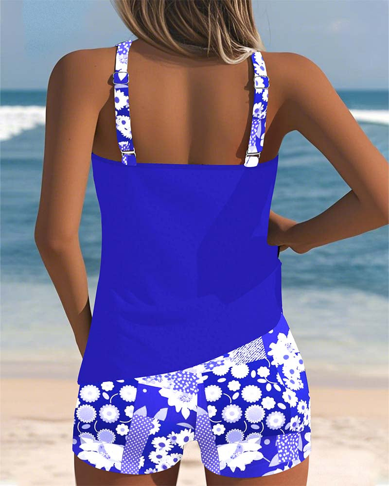 Colette | Swimsuit Tank Top with Boxer Set