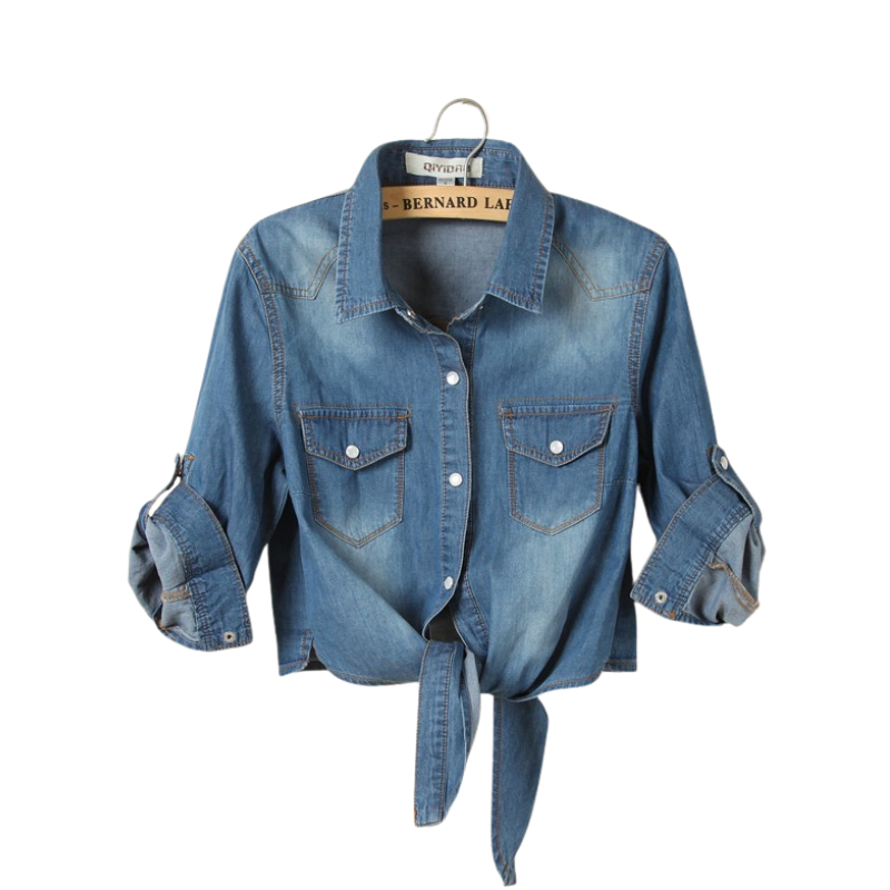 MARICEL | Sophisticated 3/4 Sleeve Crop Shirt