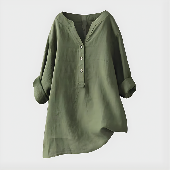 Veronique | Airy V Neck Blouse