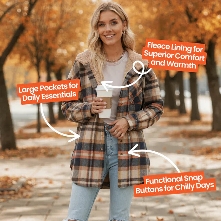 Lily | Cozy Flannel Jacket