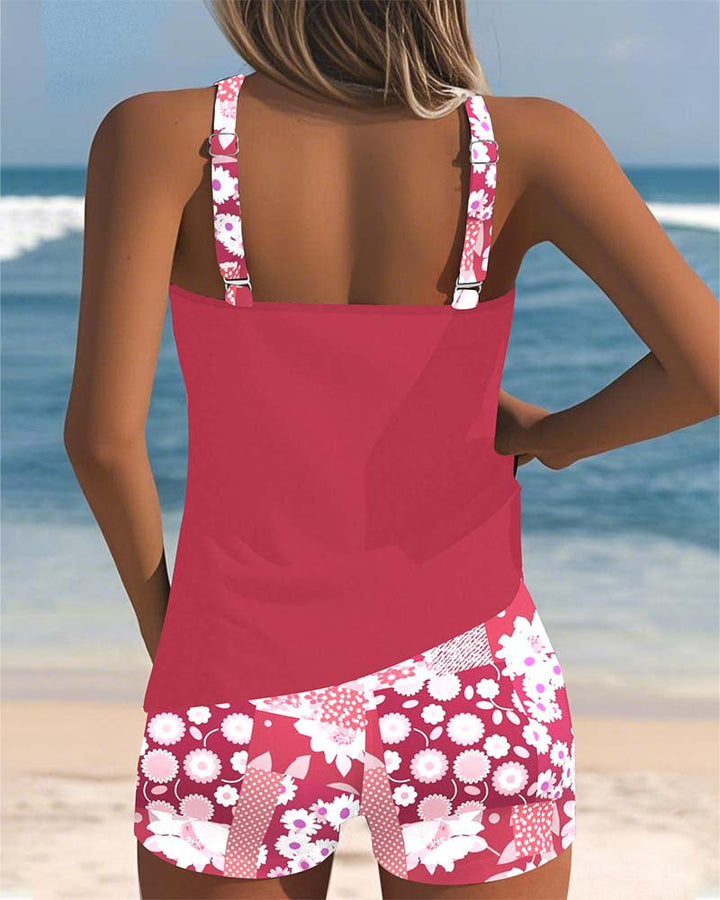 Colette | Swimsuit Tank Top with Boxer Set