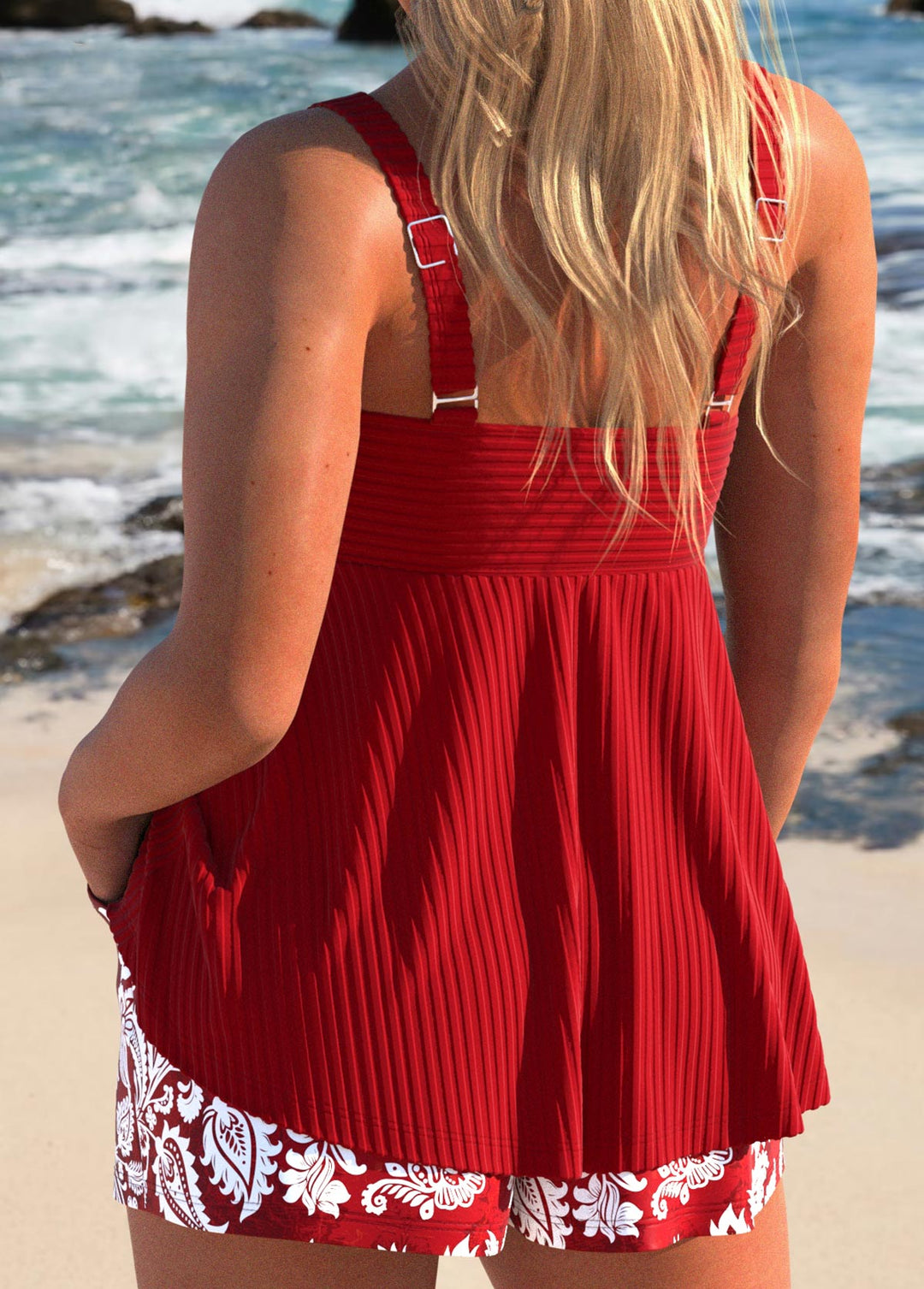 Adalyn | Floral Print Tankini Set