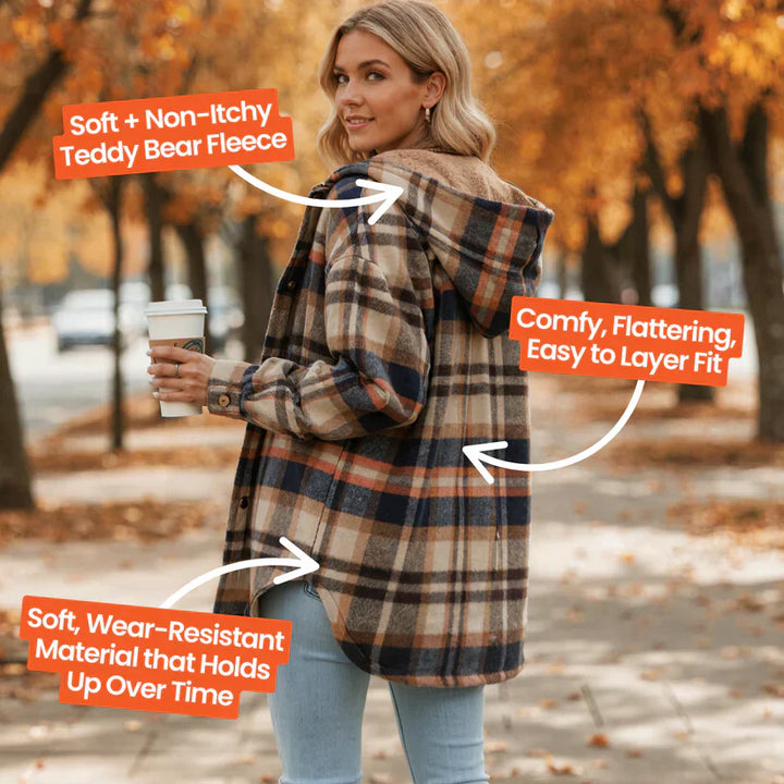 Lily | Cozy Flannel Jacket