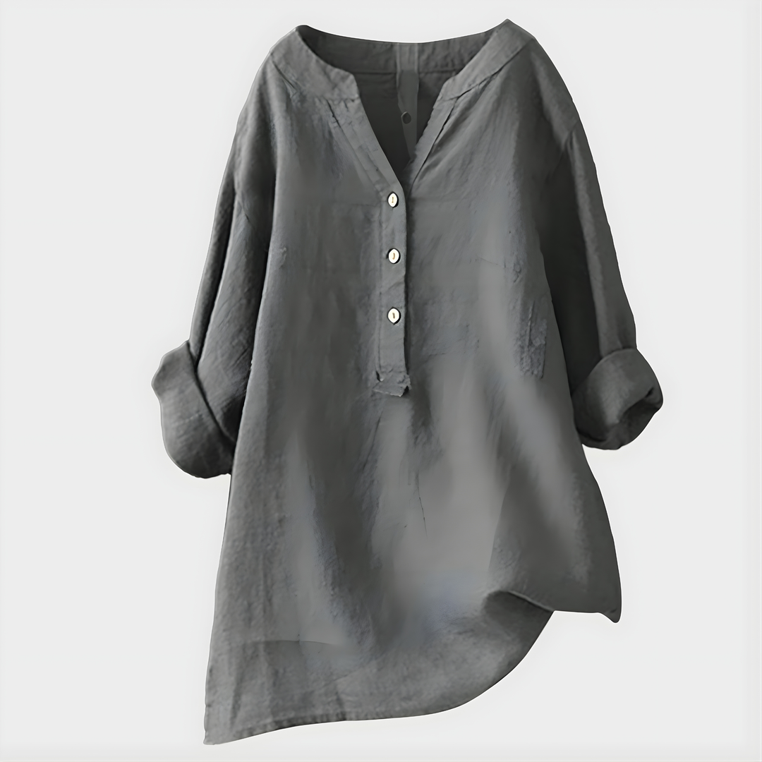 Veronique | Airy V Neck Blouse