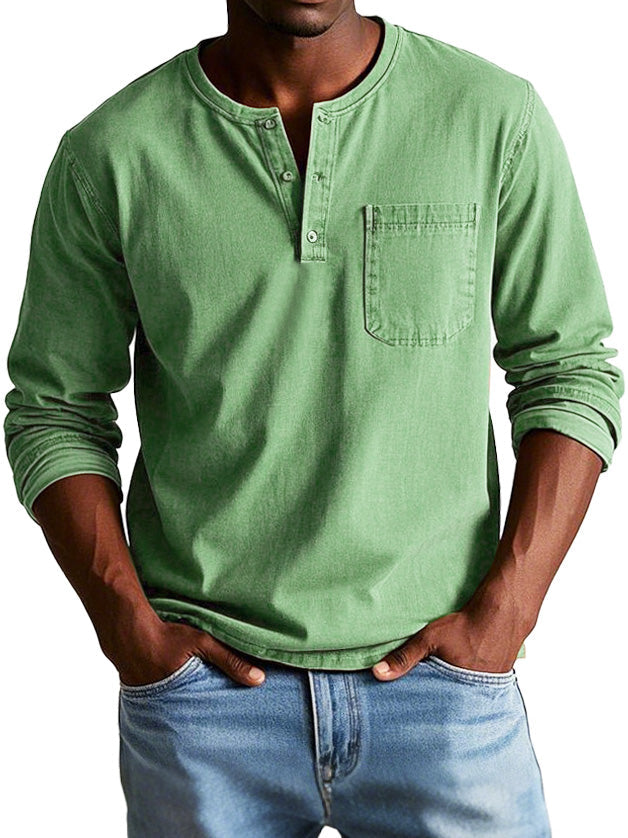 Owen | Vintage Henley Shirt