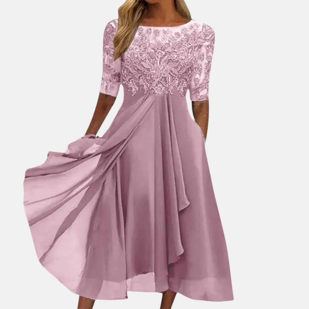 Rhonda | Lace Midi Dress