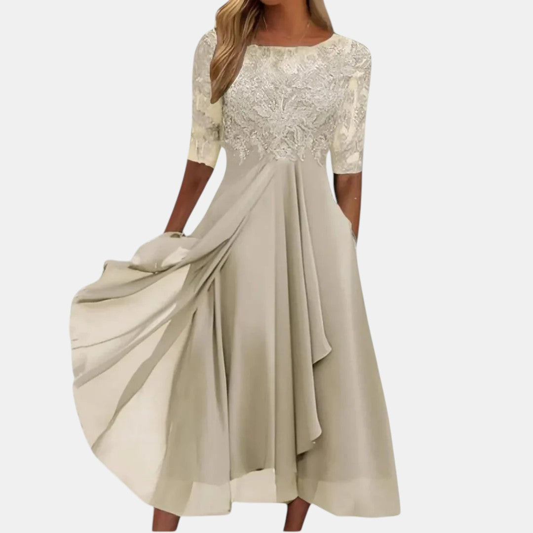 Rhonda | Lace Midi Dress