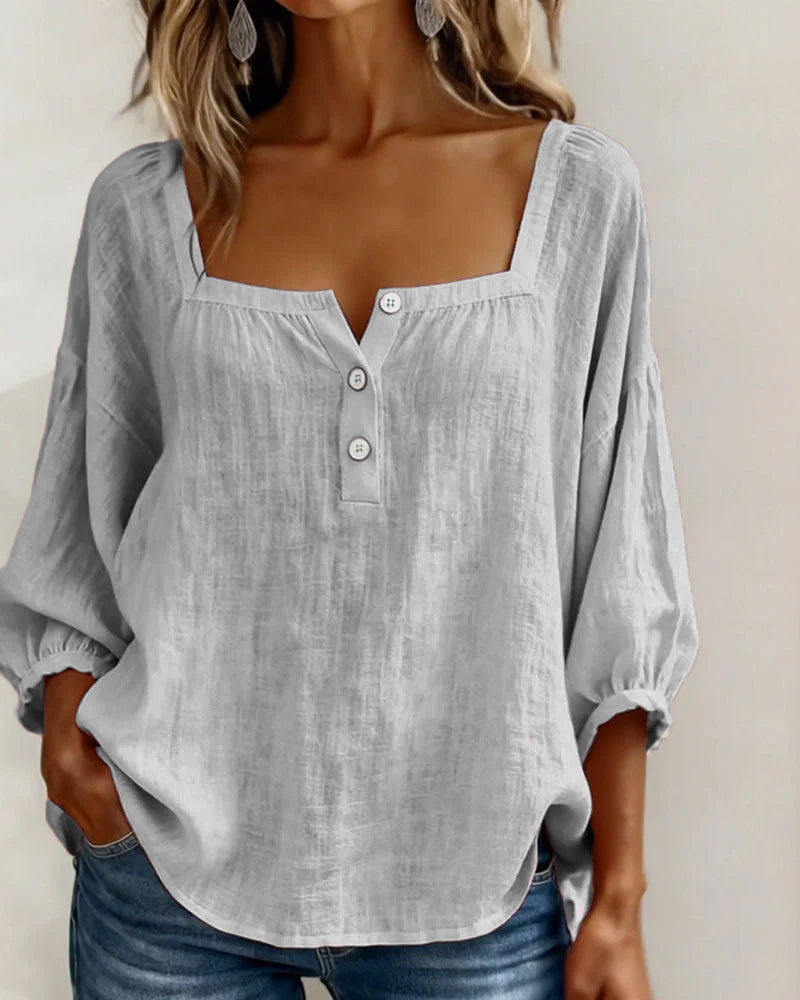 Lily Neck Long Sleeve Blouse