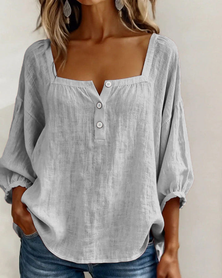 Lily Neck Long Sleeve Blouse