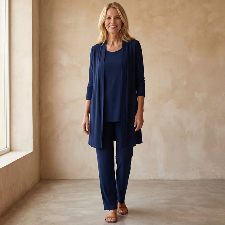 ROSINA | Cardigan, Top & Trouser Set