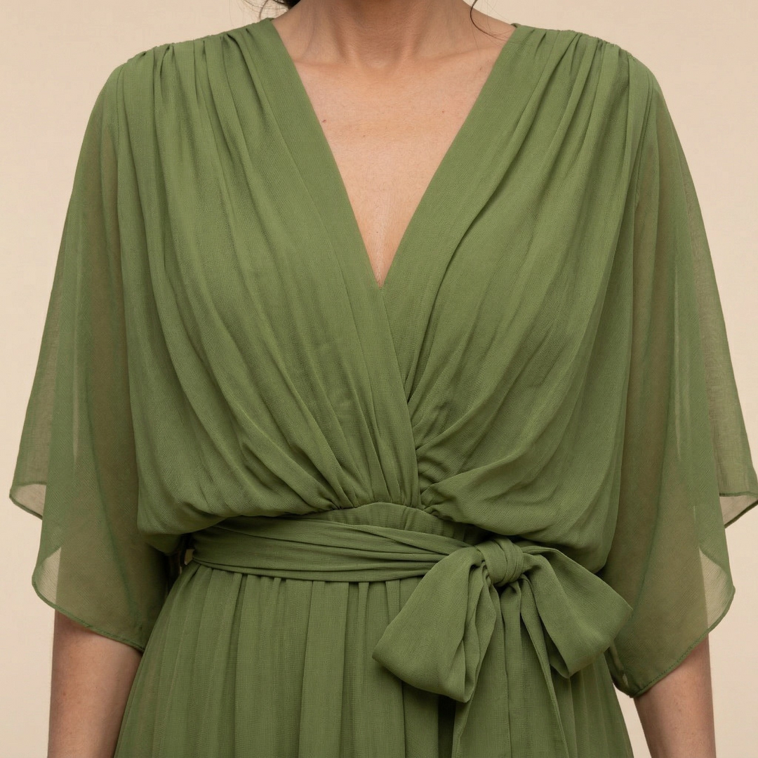 Sorena - Elegant V-Neck Maxi Dress
