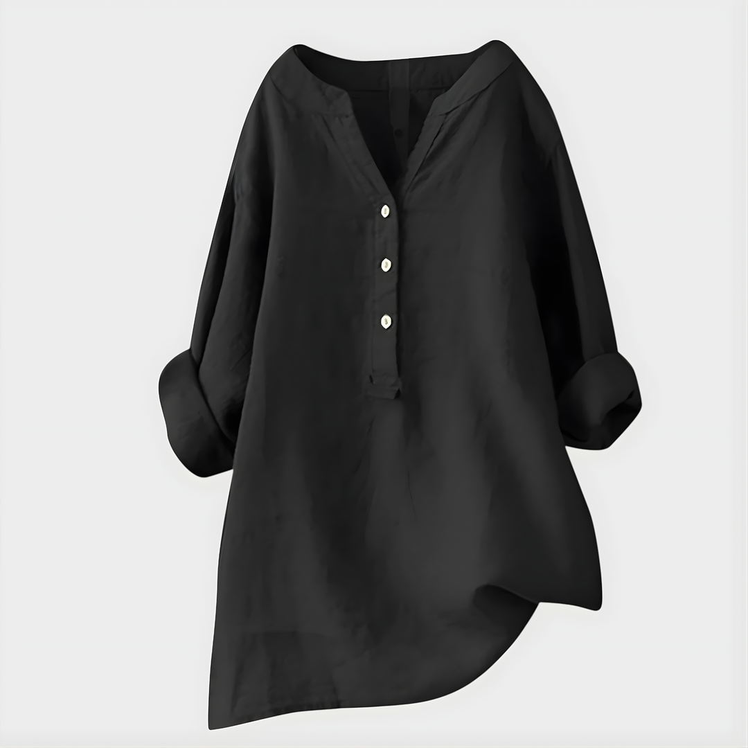 Veronique | Airy V Neck Blouse