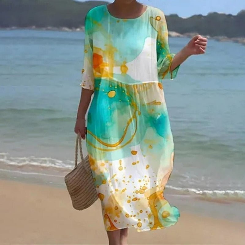 Raina | Sunset Flower Dress