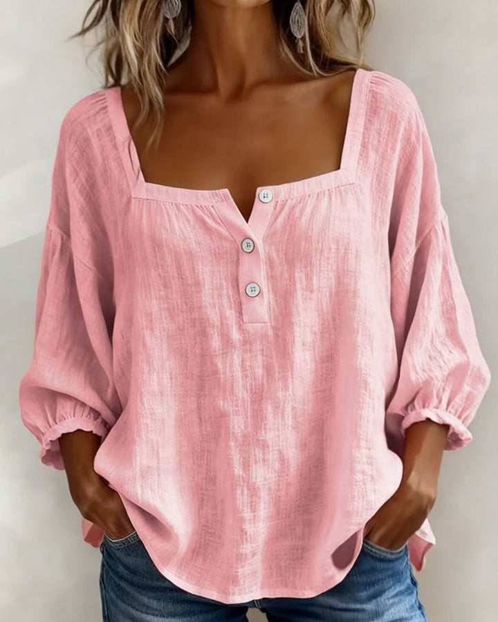 Lily Neck Long Sleeve Blouse