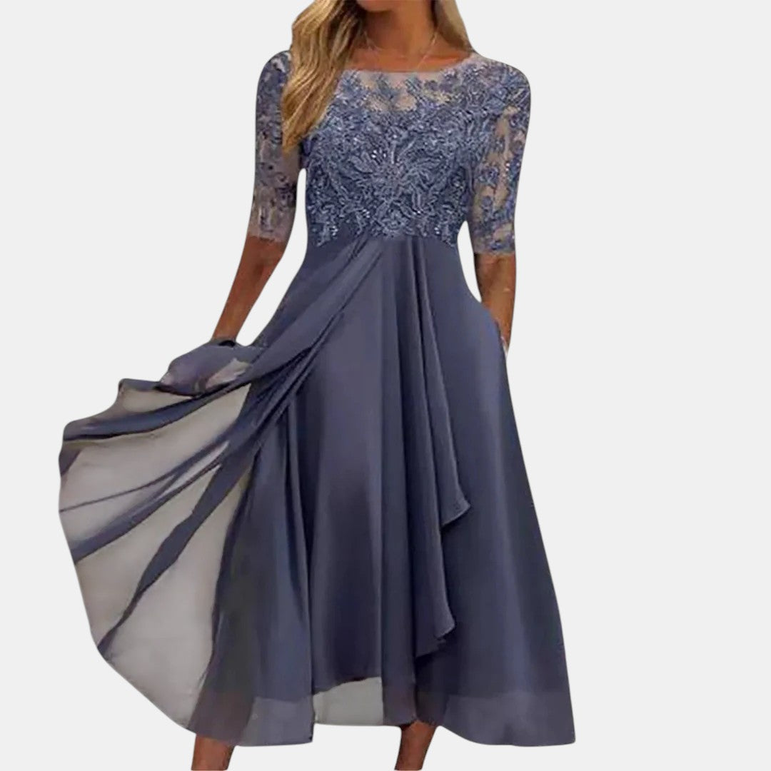 Rhonda | Lace Midi Dress