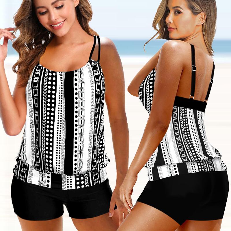 Hallie | Printed Bathing Suit Two Pieces Swimsuits