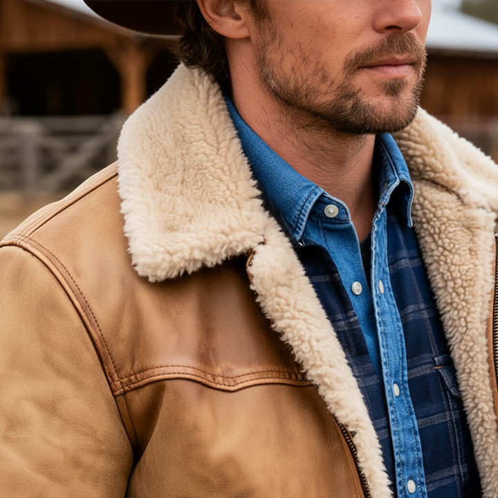 Denzell | Suede Fleece Lined Jacket
