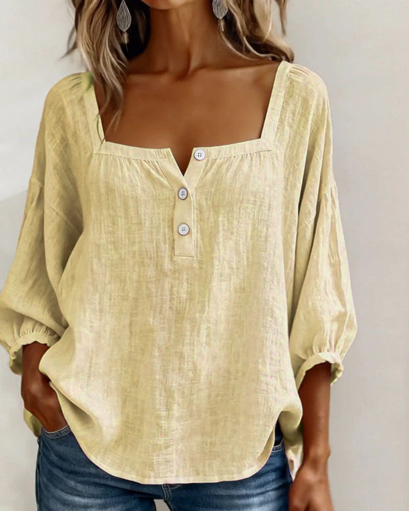 Lily Neck Long Sleeve Blouse
