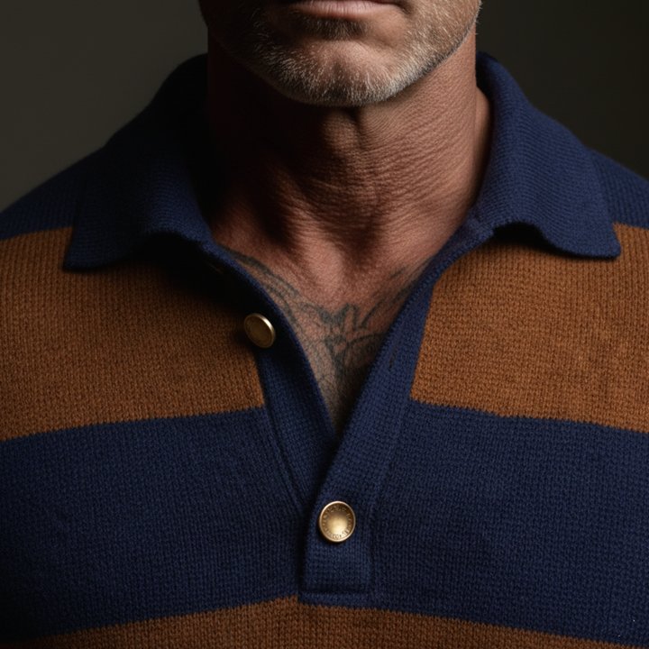 Amos | Striped Polo
