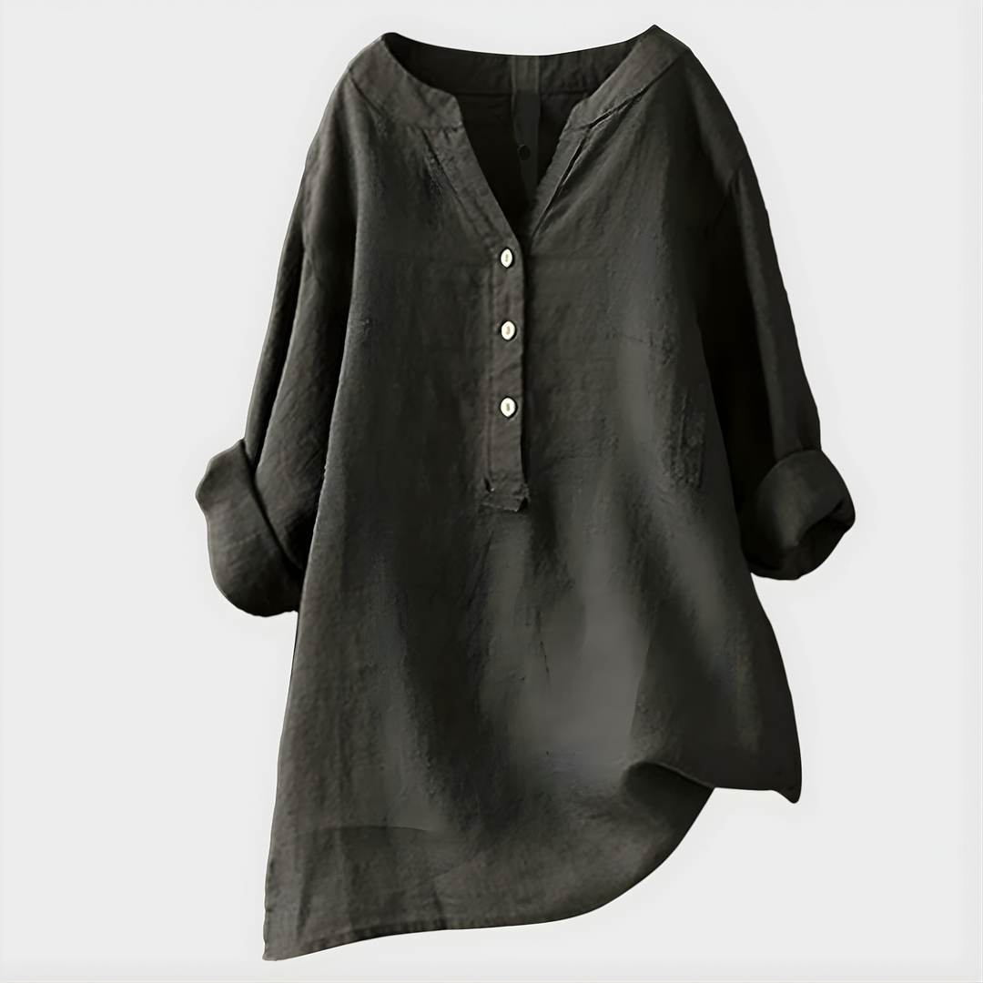 Veronique | Airy V Neck Blouse