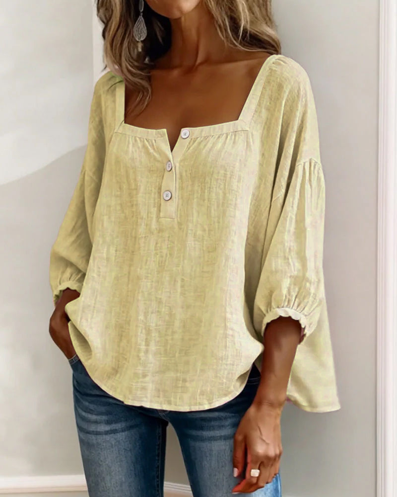 Lily Neck Long Sleeve Blouse