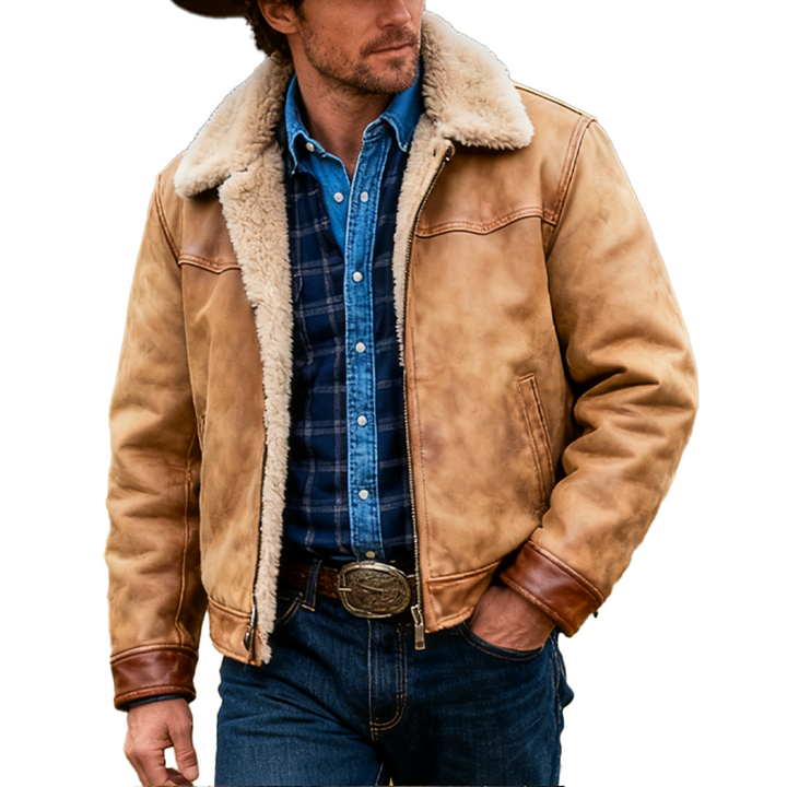 Denzell | Suede Fleece Lined Jacket