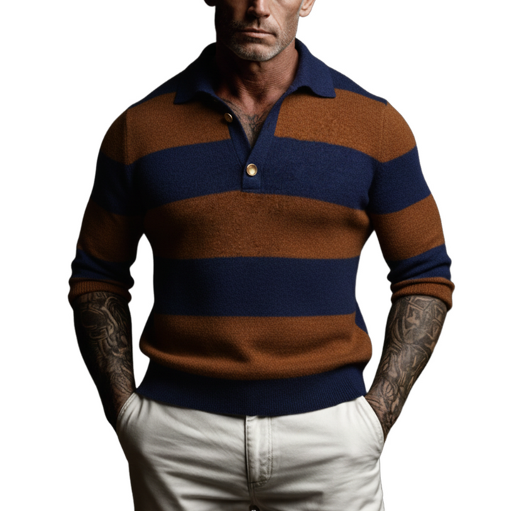 Amos | Striped Polo