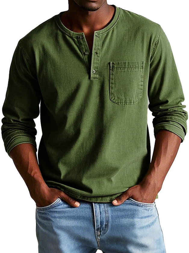 Owen | Vintage Henley Shirt