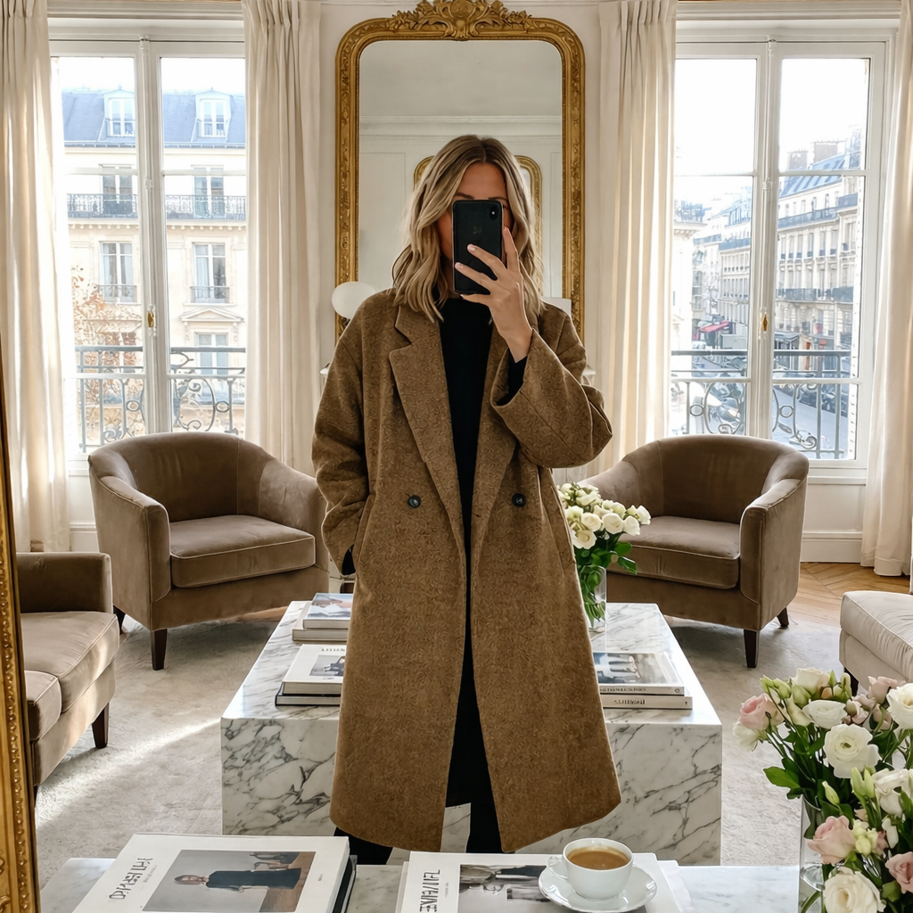 Isla | Oversized Wool-Blend Maxi Coat