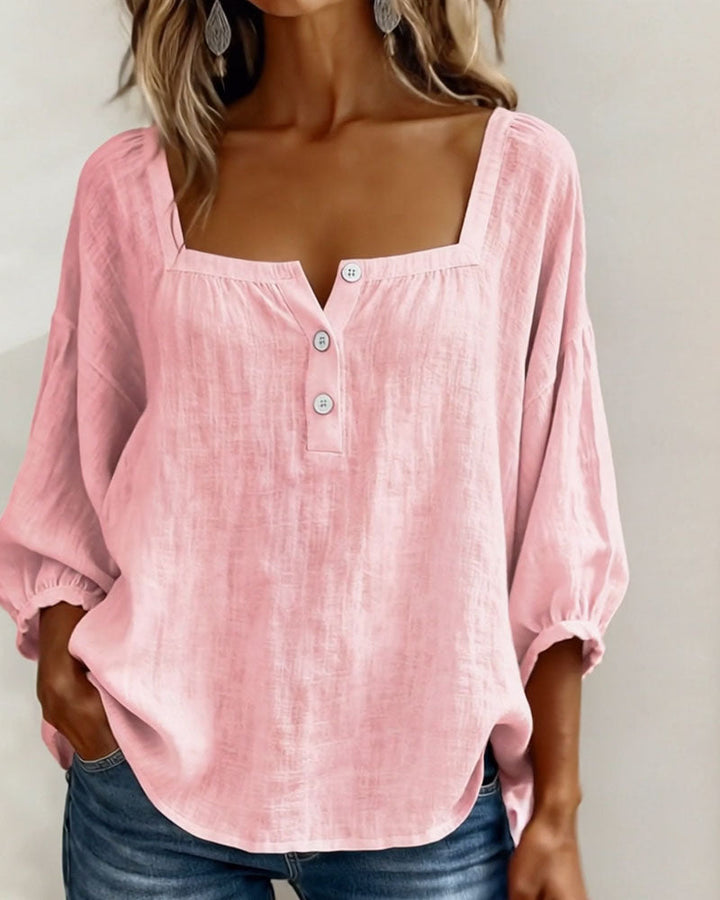 Lily Neck Long Sleeve Blouse