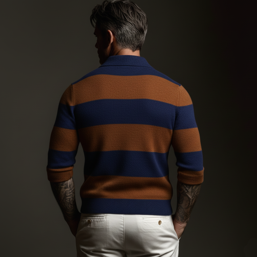 Amos | Striped Polo