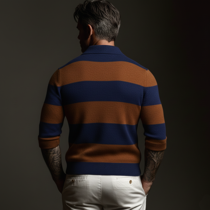 Amos | Striped Polo