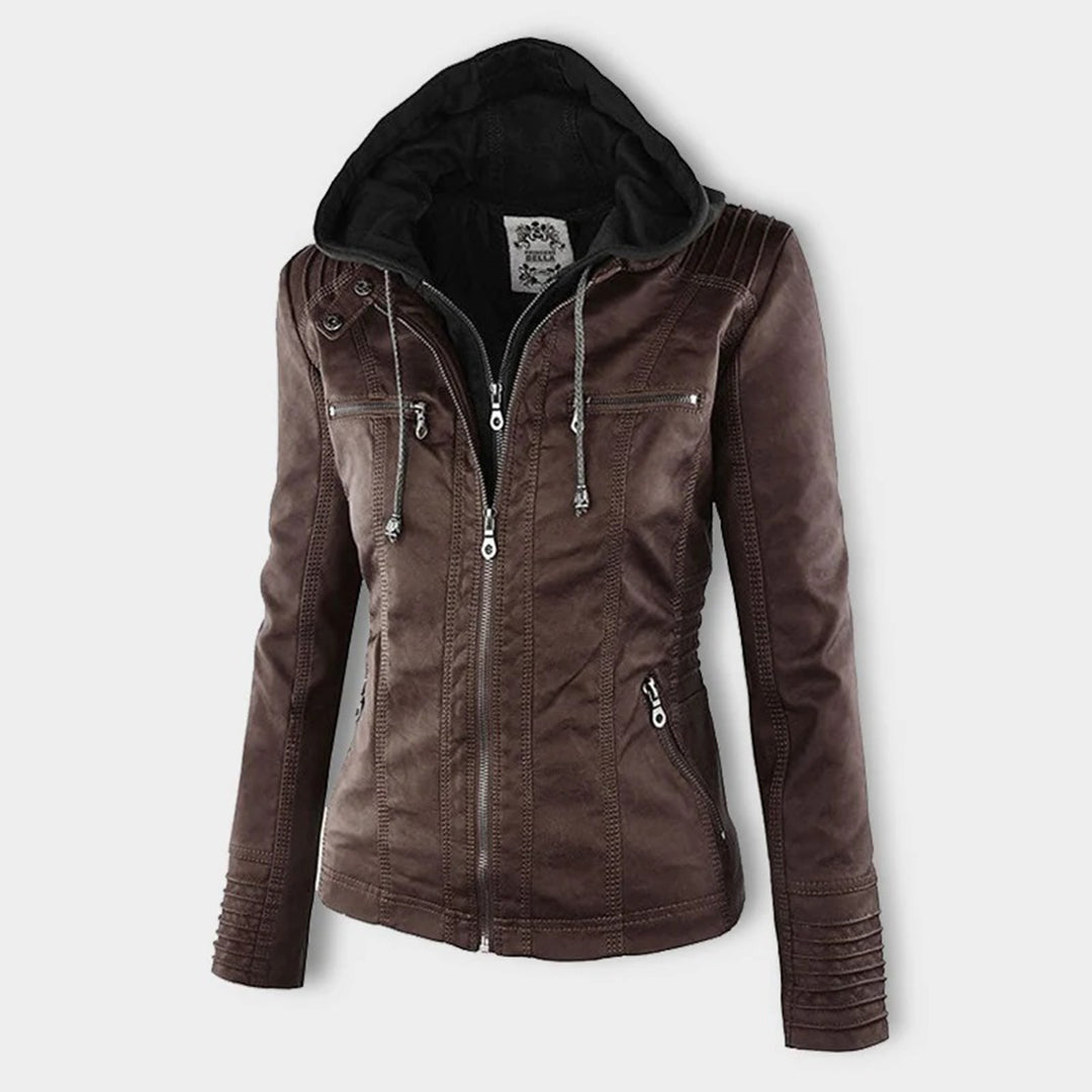 Ann | Waterproof Leather Jacket
