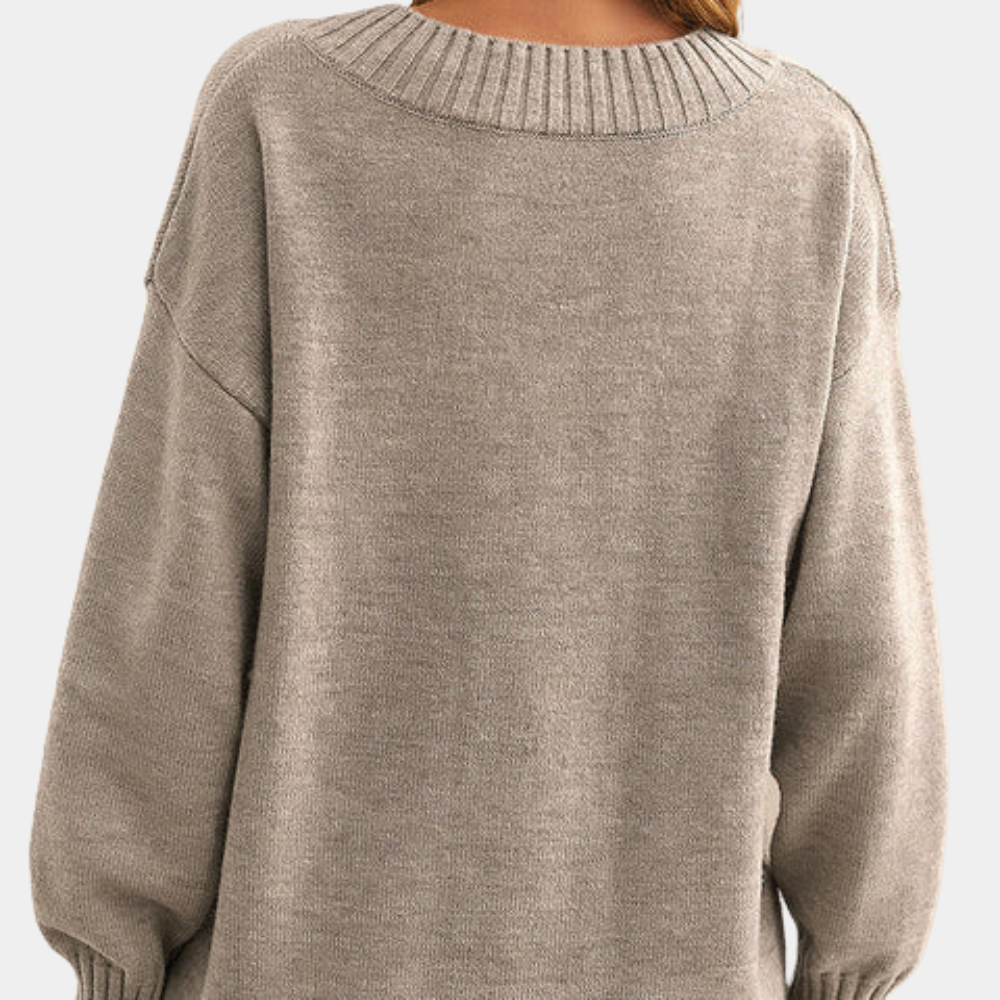 Skye | Chic V-Neck Knit Sweater
