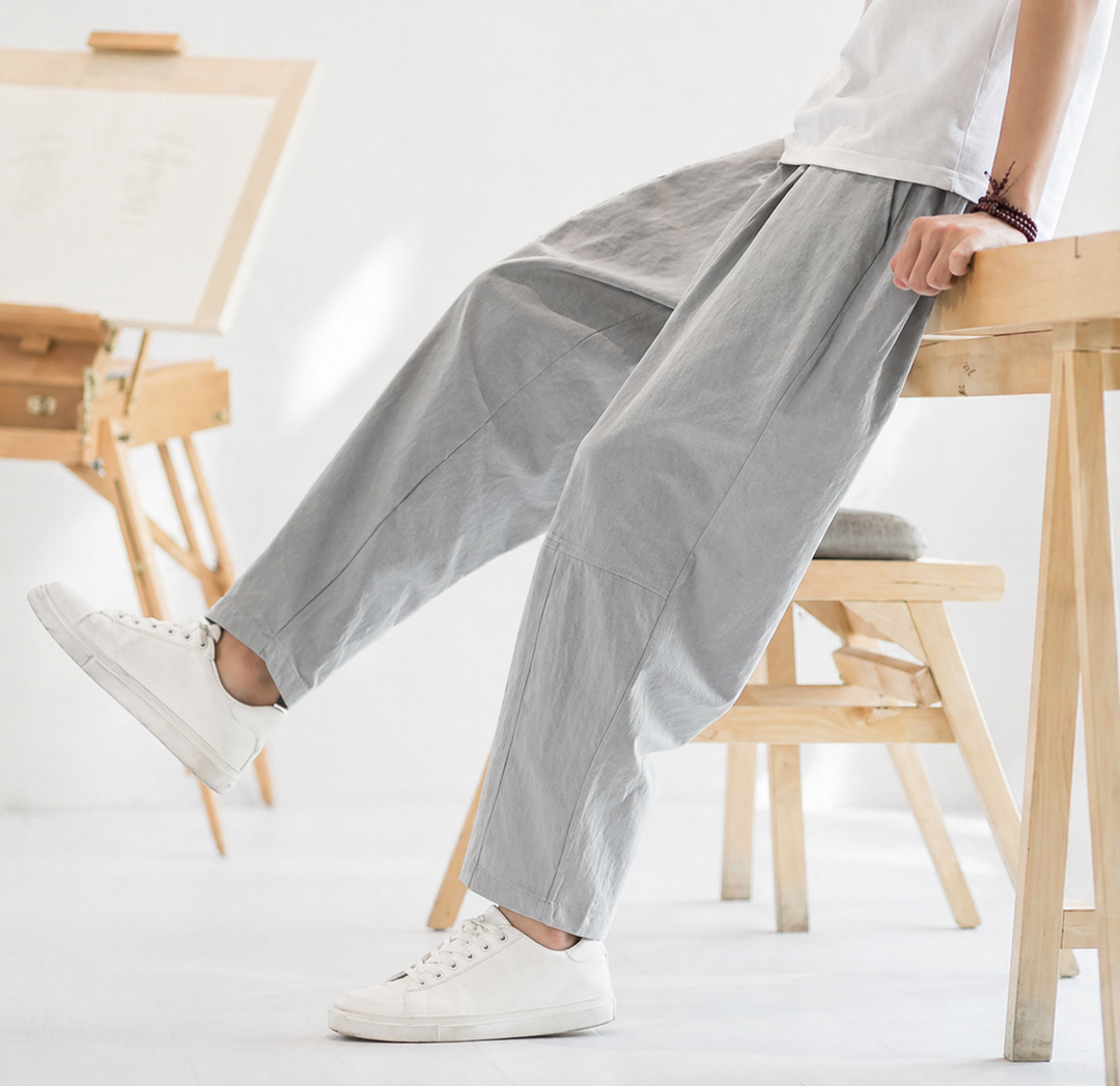 MELBOURNE CROPPED COTTON PANTS