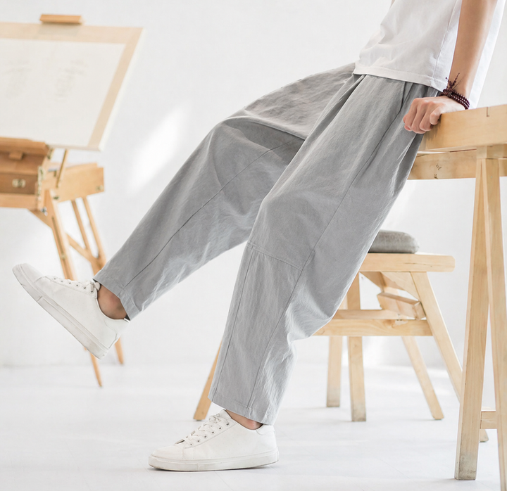 MELBOURNE CROPPED COTTON PANTS