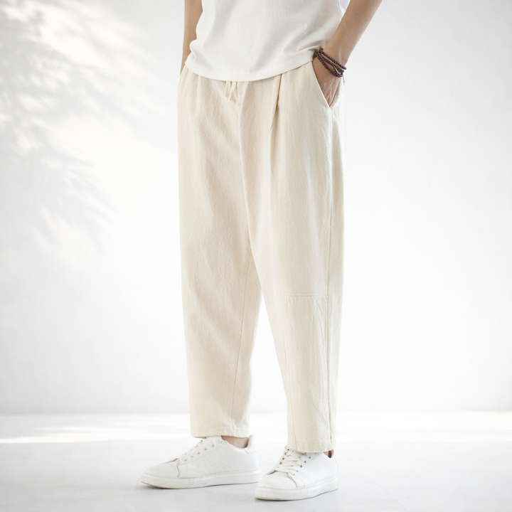 MELBOURNE CROPPED COTTON PANTS