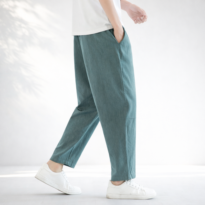 MELBOURNE CROPPED COTTON PANTS