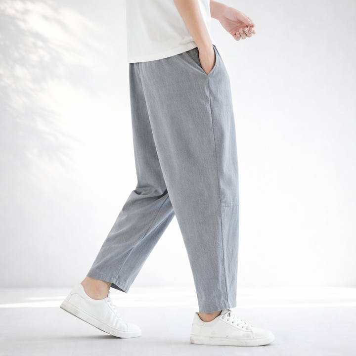 MELBOURNE CROPPED COTTON PANTS