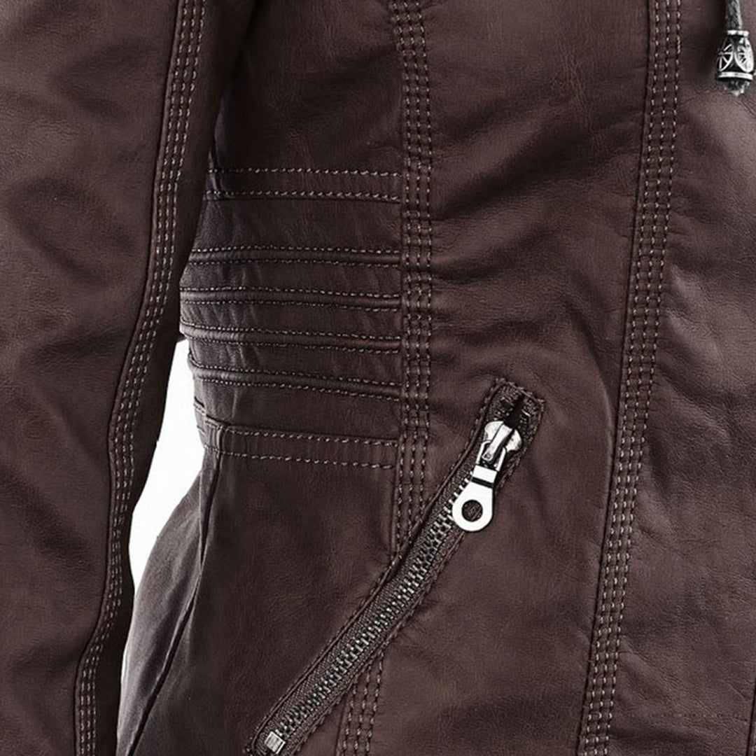 Ann | Waterproof Leather Jacket