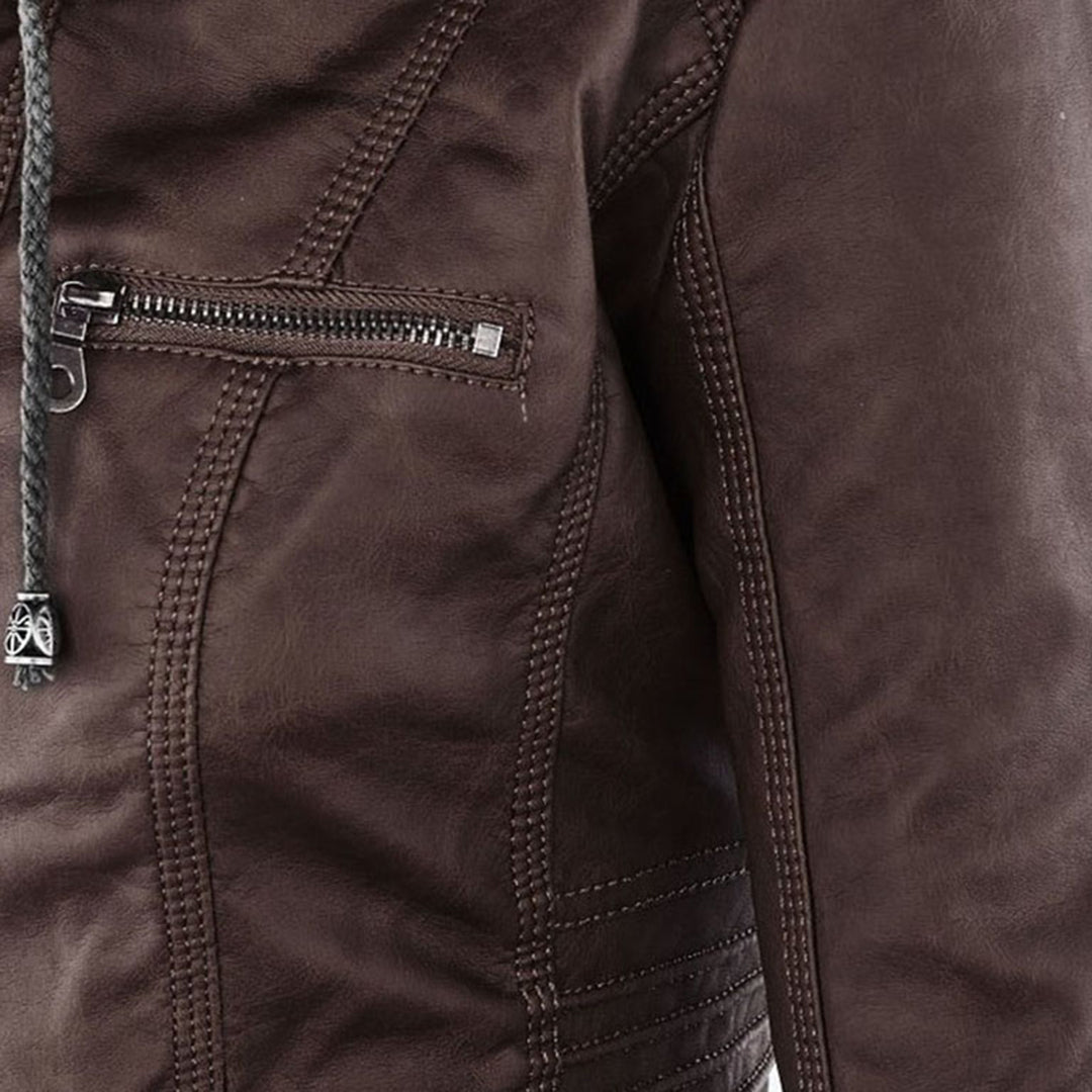 Ann | Waterproof Leather Jacket
