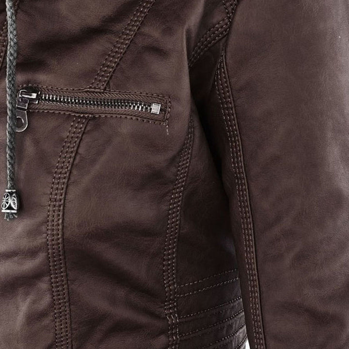 Ann | Waterproof Leather Jacket