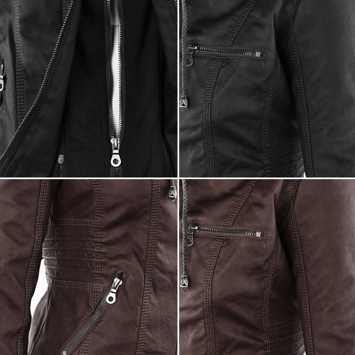 Ann | Waterproof Leather Jacket